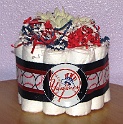 Yankees Diaper Cupcake